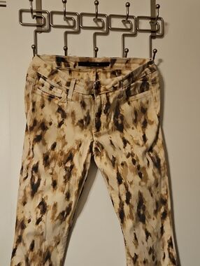 Joe's Jeans Leopard-Print Pants in Cream, Brown & Black